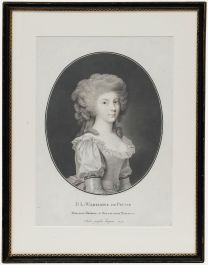 Descourtis after Tozelli - 1791 Mezzotint, Frédérique Louise Wilhelmine