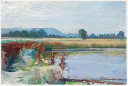 John Gilbey Bowles - 1981 Oil, Flyfield
