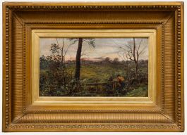 Late 19th Century Oil - Admiring the View