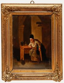 19th Century Oil - The Dropped Pot