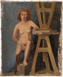 Maurice Edgar Connell - Mid 20th Century Oil, Nude in the Studio