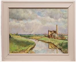 Allan Dorian Clark - 1982 Oil, The Old Pump Station