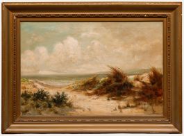 Daniel Sherrin - Framed Early 20th Century Oil, View Through the Dunes