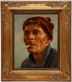 Bernd Funke - Mid 20th Century Oil, The Fisherman