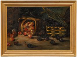 Late 19th Century Oil - Autumn Fruits