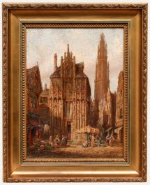 Henry Thomas Schafer - Late 19th Century Oil, Antwerp
