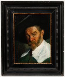 1902 Oil - An Intense Stare