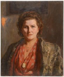 Piet van Boxel - 20th Century Oil, Portrait of a Woman