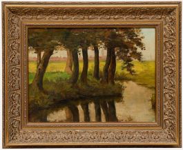 Early 20th Century Oil - Reflections