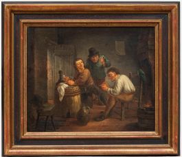David Teniers the Younger - 19th Century Oil, The Smokers