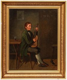 1849 Oil - The Guitar Player