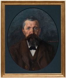 Gustav Adolf Appelbaum - 1893 Oil, Portrait of a Gentleman