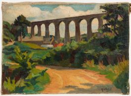 R. Laisne - Mid 20th Century Oil, The Aqueduct