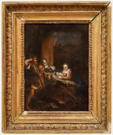 Antonio da Correggio - 19th Century Oil, Adoration of the Shepherds