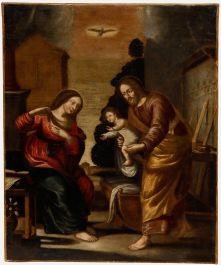 17th Century Oil - The Holy Family