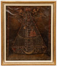 Cuzco School Early 19th Century Oil - The Virgin of Guadalupe