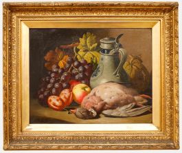 Charles Thomas Bale - Framed Late 19th Century Oil, Still Life with Woodpigeon