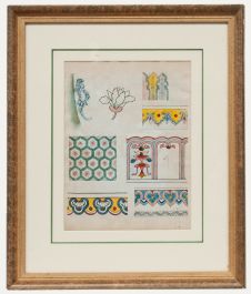 Late 19th Century Watercolour - Ornamental Study III