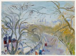 Margaret Niven - 20th Century Oil, Thames from the Embankment