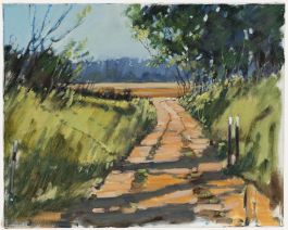 Brian Ryder - Contemporary Oil, A Stroll Over the Fields