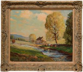 Gordon Clifford Barlow - 20th Century Oil, Autumn Tints