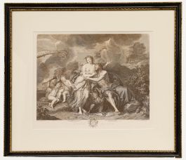 Gaspard Duchange - 18th Century Engraving, Jupiter and Juno