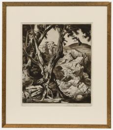 Edward Bouverie Hoyton - Mid 20th Century Etching, The Gnarled Tree
