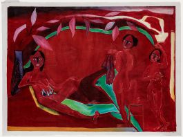 Lorella Bianco - 2022 Oil, Bathing Interrupted