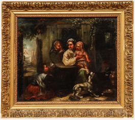 19th Century Oil - The Trumpeters