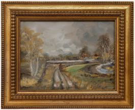 Simon Hohenegger - Framed Mid 20th Century Oil, Near Gröbenzell
