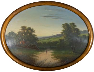Early 20th Century Oil - Country Path