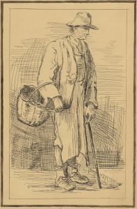 19th Century Pen and Ink Portrait