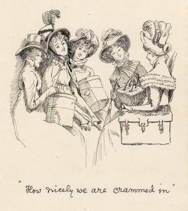 19th Century Pen and Ink Illustration of Pride and Prejudice