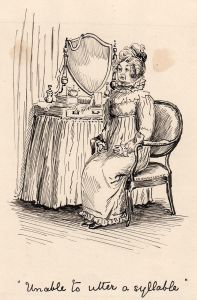 19th Century Pen and Ink Illustration of Pride and Prejudice