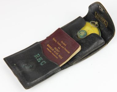 Halden Calculex Circular Slide Rule, Case and Instruction Manual