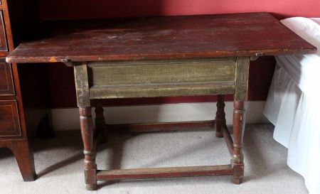 Antique Tavern Table with Original Paint