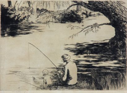 F S Tuket - Coarse Fish Drypoint