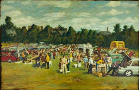Stanley Godden - 2000 Acrylic, Car Boot Sale
