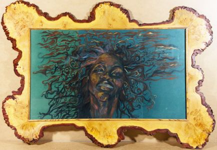 Contemporary Mixed Media - Woman with Wild Hair