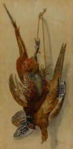1900 Watercolour - Hanging Game