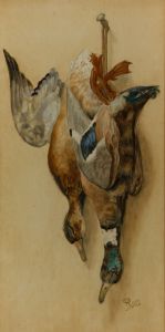 1900 Watercolour - Hanging Game