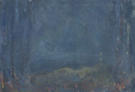 Gilbert Adams FRPS (1906-1996) - Mid 20th Century Oil, Hills at Night
