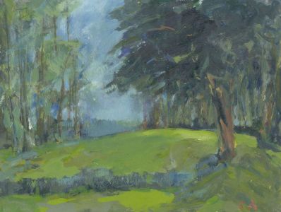 Gilbert Adams FRPS (1906-1996) - Mid 20th Century Oil, In the Park