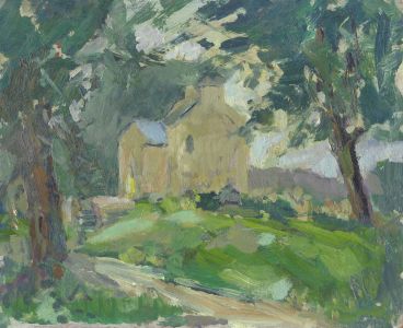 Gilbert Adams FRPS (1906-1996) - Mid 20th Century Oil, Country House