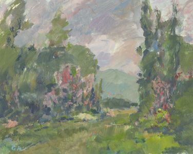 Gilbert Adams FRPS (1906-1996) - Mid 20th Century Oil, Garden