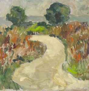 Gilbert Adams FRPS (1906-1996) - Mid 20th Century Oil, Wiltshire Lane