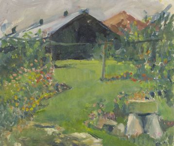 Gilbert Adams FRPS (1906-1996) - Mid 20th Century Oil, Garden