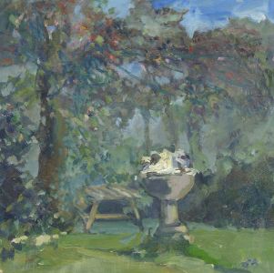 Gilbert Adams FRPS (1906-1996) - Mid 20th Century Oil, Garden