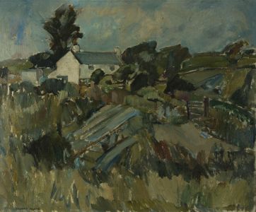 Gilbert Adams FRPS (1906-1996) - Large Mid 20th Century Oil, The Farm