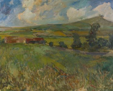 Gilbert Adams FRPS (1906-1996) - Impressionist Oil, Near Stanton St Bernard